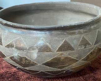 Small Unmarked Indian Pottery Bowl