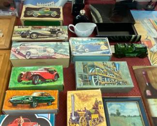 Assorted Avon Car Bottles in Boxes