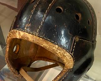 Leather Football Helmet