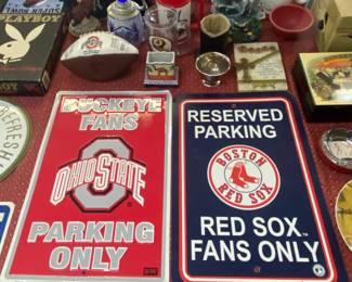 Ohio State and Boston Red Sox Signs