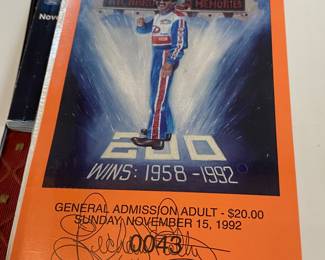 Autographed Richard Petty Ticket