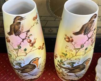 Pair of Gerold Bird Vases