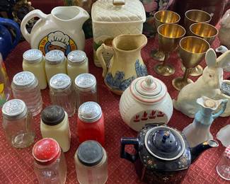 Assorted Vintage Shakers and Kitchenware