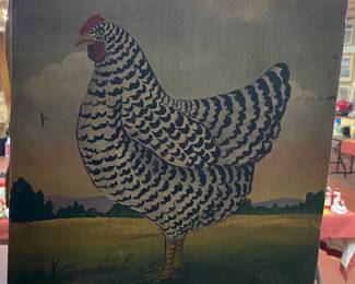 Primitive Painted Wall Hanging