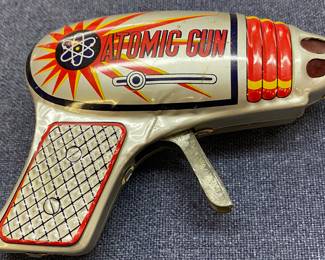 Tin Litho Atomic Space Gun