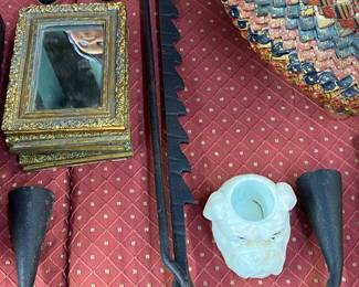 Wrought Iron Hanging Candlestick Holder