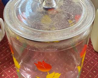 Vintage Anchor Hocking Tulip Canister