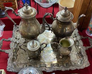 Silverplated Tea and Coffee Service