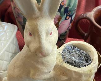 Vintage Paper Mache Bunny