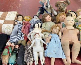 Old Composition and Porcelain Dolls