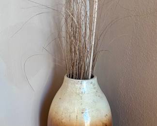 Pottery with wheat decor