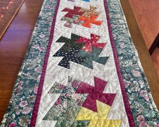 Handmade quilted table runner