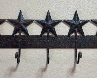 Metal star hanging wall hooks