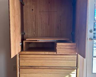 3-tier dresser and cabinet with sliding inner drawers