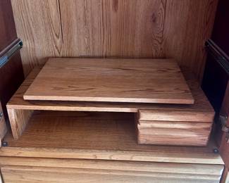 3-tier dresser and cabinet with sliding inner drawers