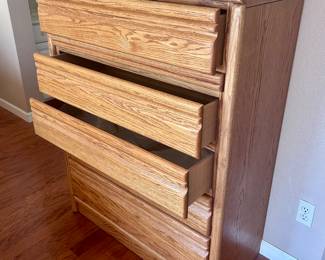 5-tier wood dresser