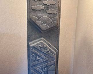 tall floor lamp with western design flare