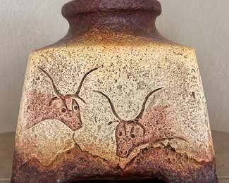 Handmade burnt pottery decor