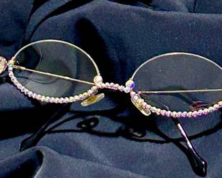 Designer pearled sunglasses