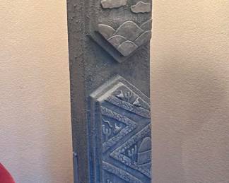 Tall floor lamp with western design