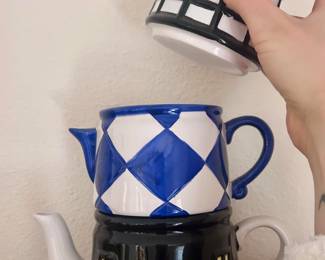 Stackable light house mugs