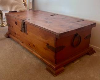 Wood hope chest