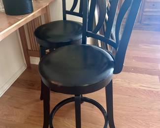 Black bar stool chair