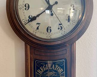 Hanging regulator vintage clock