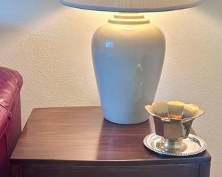 White table lamp