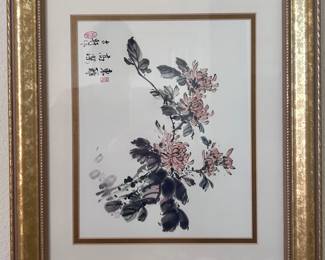Floral Japanese art decor