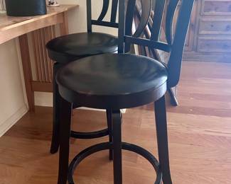 Black barstool set