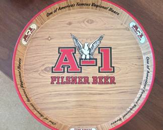 A-1 PILSNER BEER collectible tray
