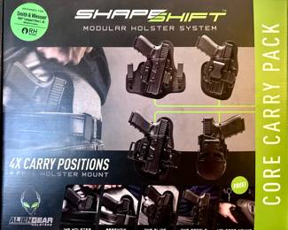 Shape shift gun holster set
