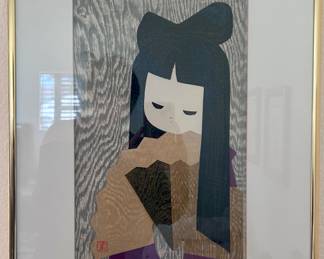 Japanese girl art decor