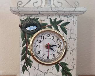 Vintage hand painted clock