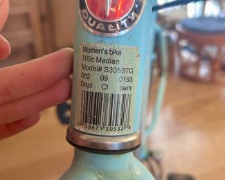 Women's blue bike