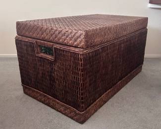Basket weaved chest