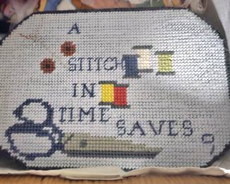 vintage sewing basket