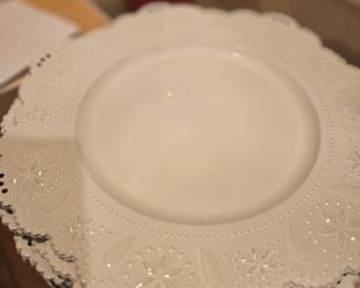 Christmas chargers, heavy plastic