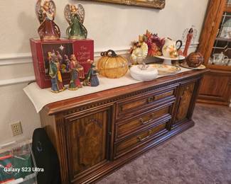 vintage credenza with lots of storage