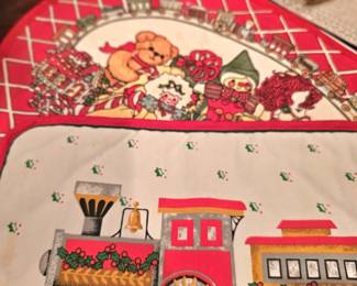 vintage Christmas linen