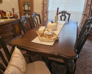 fabulous large dining room set , just in time for the holidays