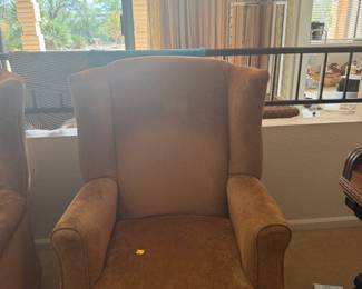 Mid century modern Wing chairs