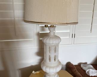 Alibaster lamp - mid century 
