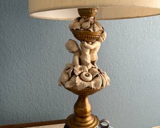Mid century modern Cherub lamp