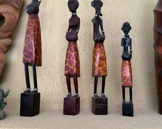  Vintage African carved art