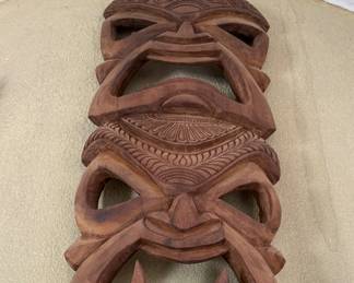 Hand carved Tiki mask