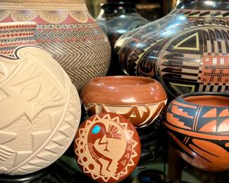 Large Selection of signed Mata Ortiz Pottery 