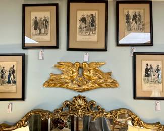 Vintage/Antique Fashion Magazine Ads Framed