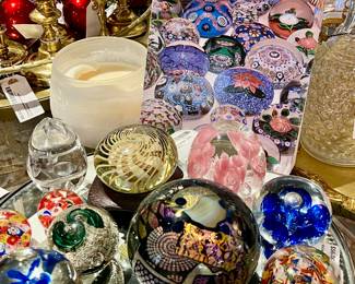 Collection of Vintage Paper Weights.  